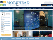 Tablet Screenshot of moreheadplanetarium.org
